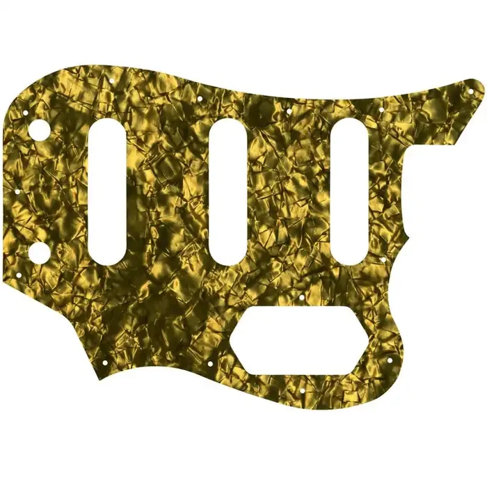 Squier By Fender Vintage Modified Bass Vi – Gold Pearl Black/White/Black Lamination