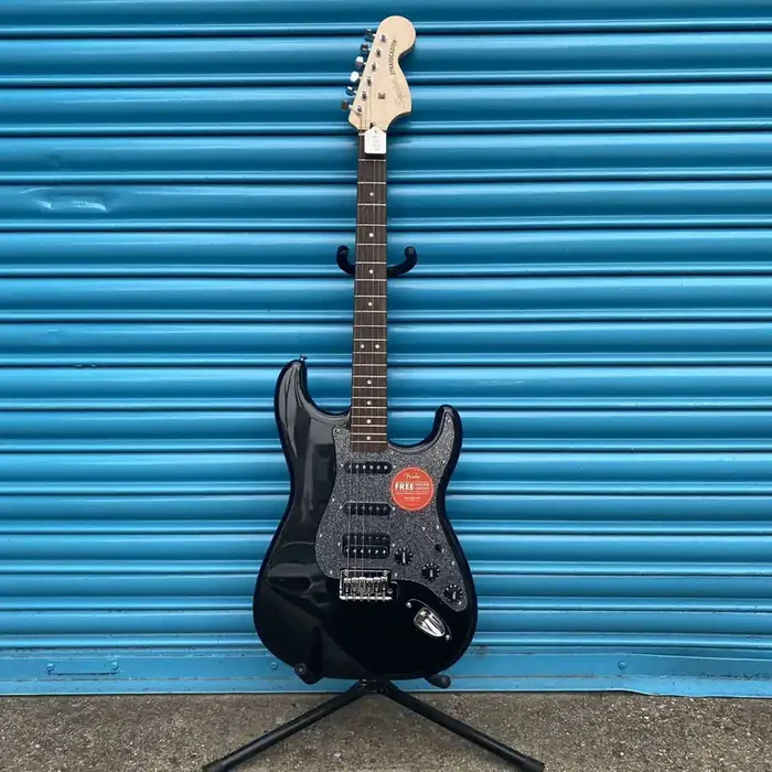 Squier FSR Affinity Stratocaster HSS Electric Guitar in Metallic Black