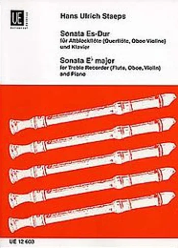 Staeps : Sonata Eb Major : Treble Recorder and Piano (Flute Or Oboe Or Violin)