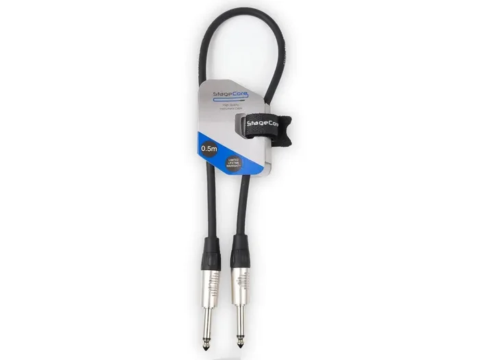 Stagecore 0.5m 6.35mm (1/4″) Mono Jack – 6.35mm (1/4″) Mono Jack Cable