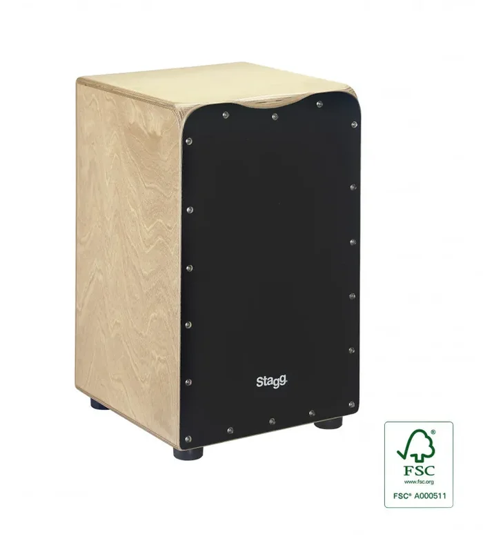 Stagg Black Front Cajon Drum