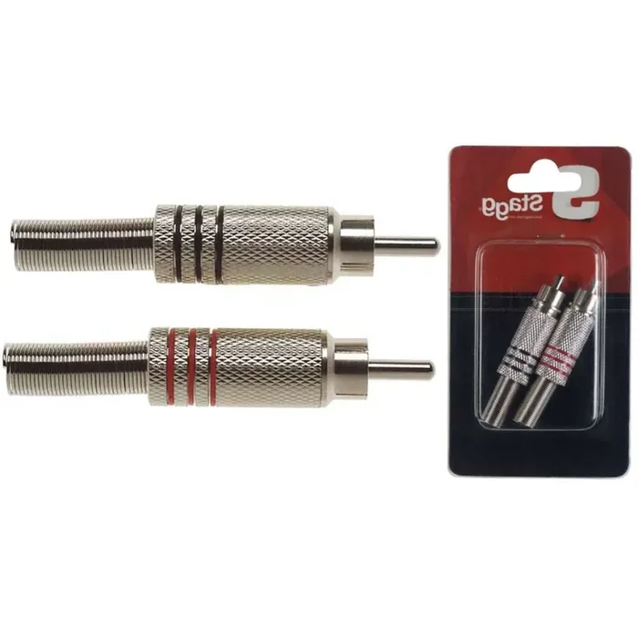 Stagg S Series Male RCA plug – 2 pieces