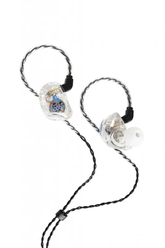 Stagg SPM-435-TR 4 Driver In Ear Monitors / Earphones – Transparent