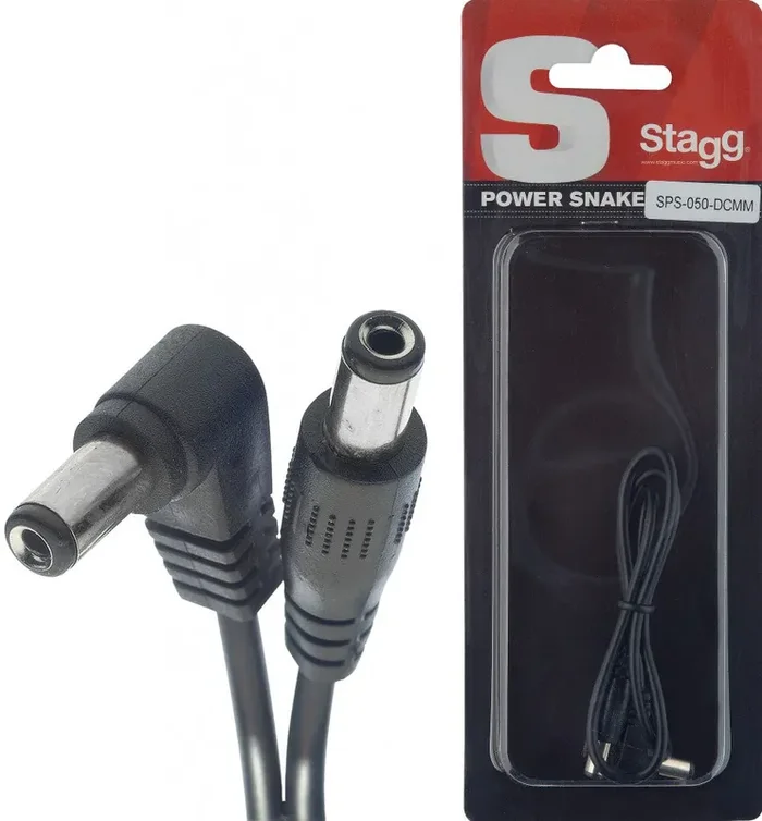 Stagg (SPS-050-DCMM) 50cm Single Effects Pedal DC Power Cable