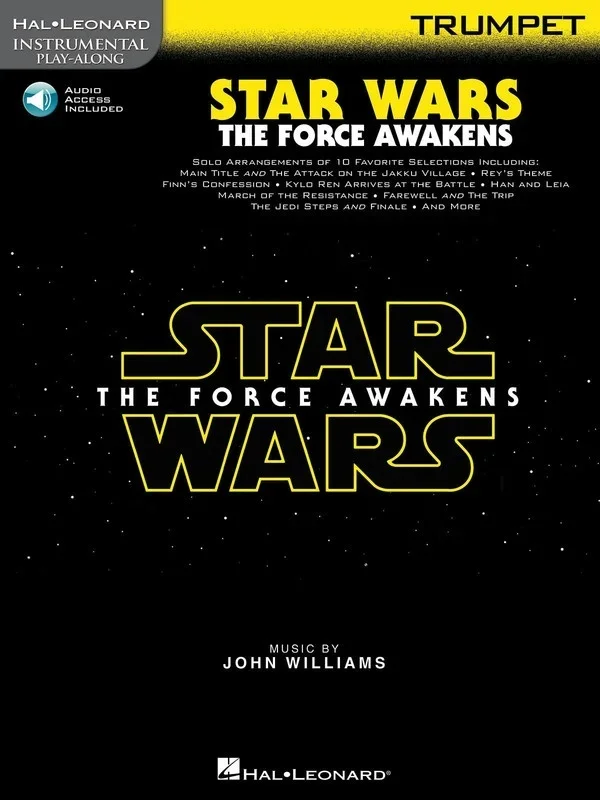 Star Wars Force Awakens Trumpet Book/Online Audio