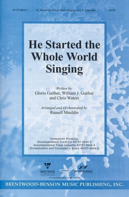 Started Whole World Singing SATB