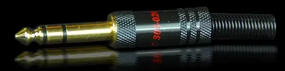 Stereo Gold 1/4 Jack Plug