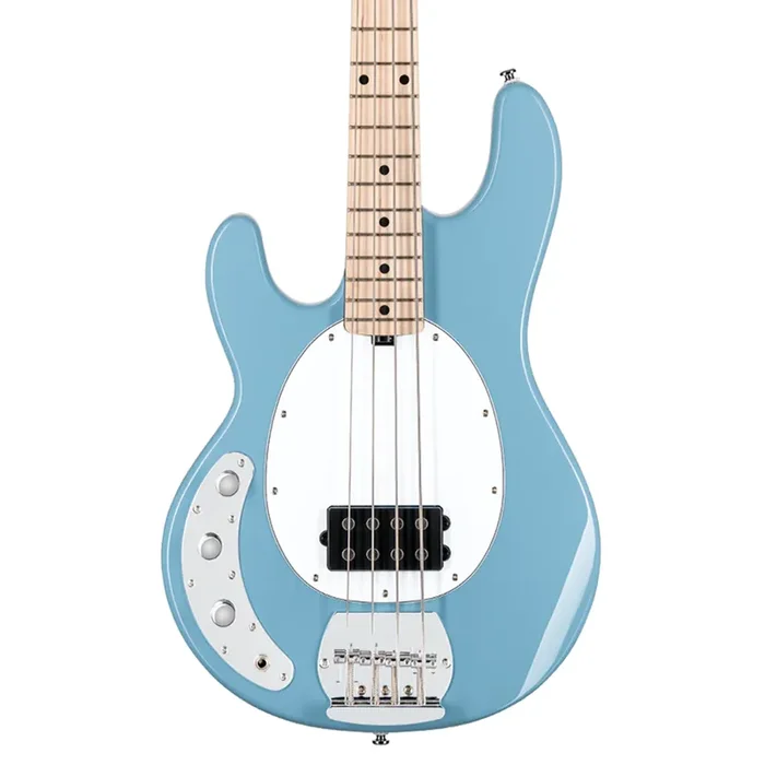 Sterling by Music Man SUB Stingray RAY4 Left Hand – Chopper Blue w/ Maple