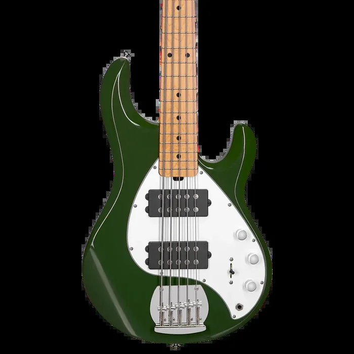 Sterling by Music Man SUB Stingray RAY5 HH 5-String – Olive w/ Maple