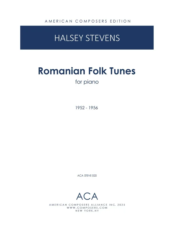 Stevens: Romanian Folk Tunes