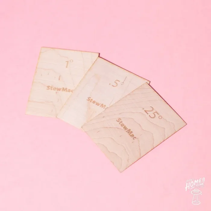 StewMac – Neck / Heel Shims for Guitar for custom heel shape