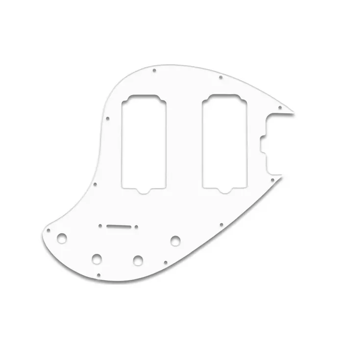 Sting Ray 5 Double Humbucker – Solid Shiny White .090″ / 2.29mm thick, with bevelled edge