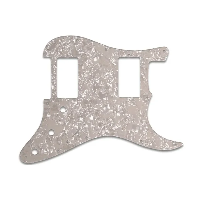 Strat 2 Hums – Aged Pearl White/Black/White 3 ply Lamination