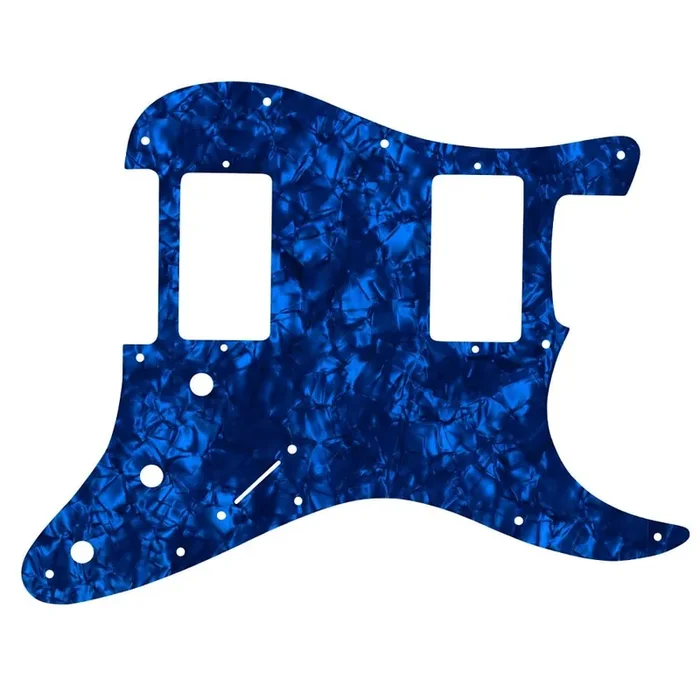 Strat 2 Hums – Dark Blue Pearl Black/White/Black 4 ply Lamination