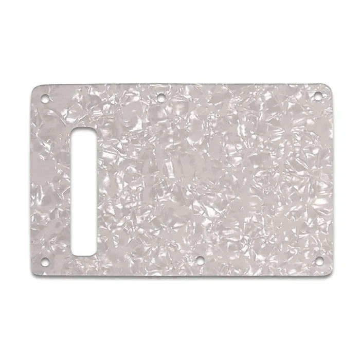 Strat Backplate – White Pearl White/Black/White 3 ply lamination