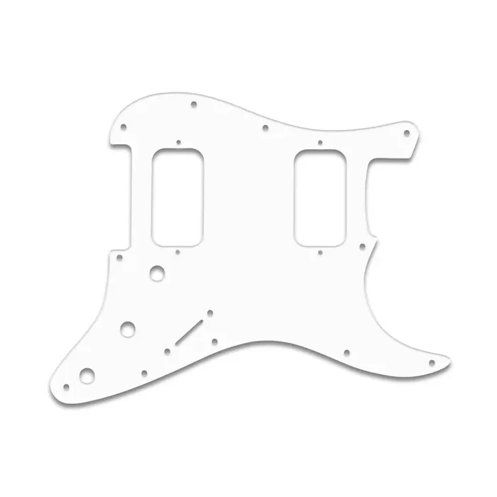 Strat Big Apple/U.S. Dbl. Fat – Thin Shiny White .060″ / 1.52mm Thickness, No Bevelled Edge
