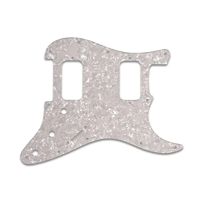 Strat Big Apple/U.S. Dbl. Fat – White Pearl White/Black/White 3 ply Lamination