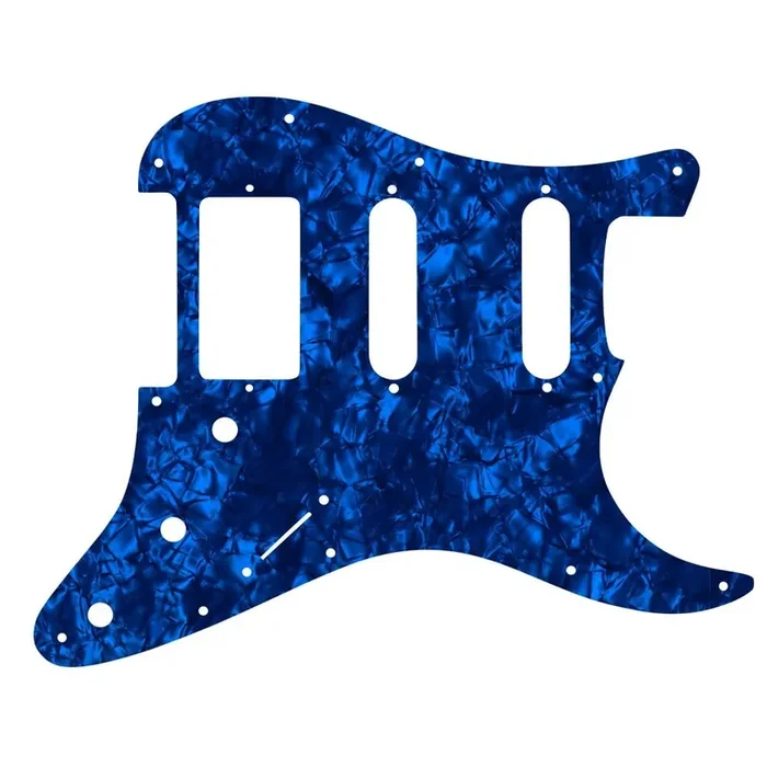 Strat Humbucker Single Single – Dark Blue Pearl Black/White/Black 4 ply Lamination