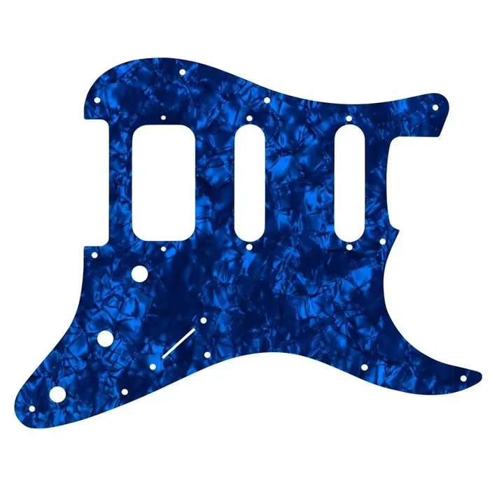 Strat Lonestar – Dark Blue Pearl Black/White/Black Lamination