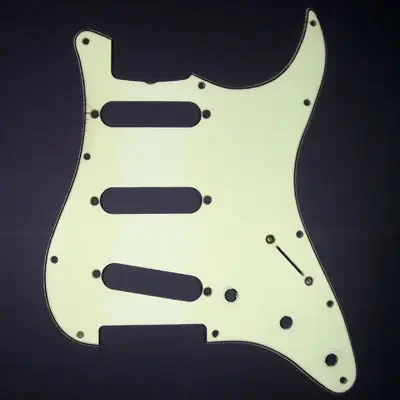 Strat Pickguard With Artificial Relic, Modelled On A 1962 Strat Pickguard