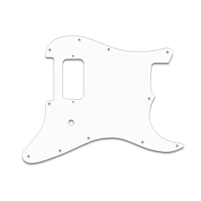 Strat Tom Delonge – Thin Shiny White .060″ / 1.52mm Thickness, No Bevelled Edge