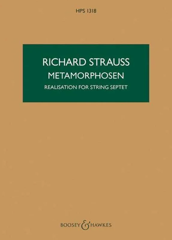 Strauss – Metamorphosen String Septet Study Score Book