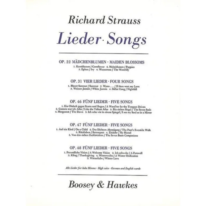 Strauss, Richard – Drei Hymnen op. 71/2