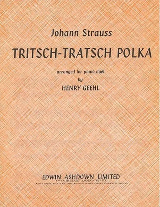 Strauss Tritsch Tratsch Polka Piano Duet Book