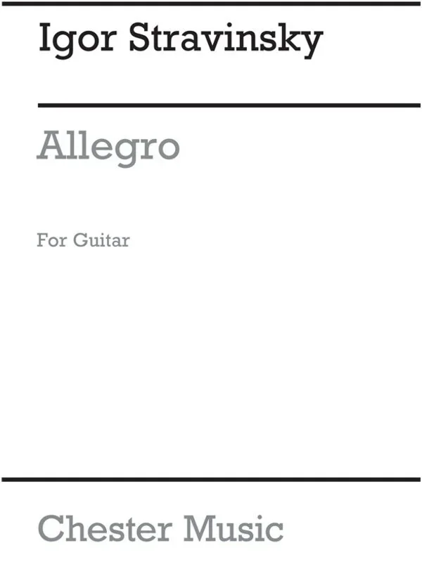 Stravinsky – Allegro From Les Cinq Doigts Guitar (Pod) (Softcover Book)