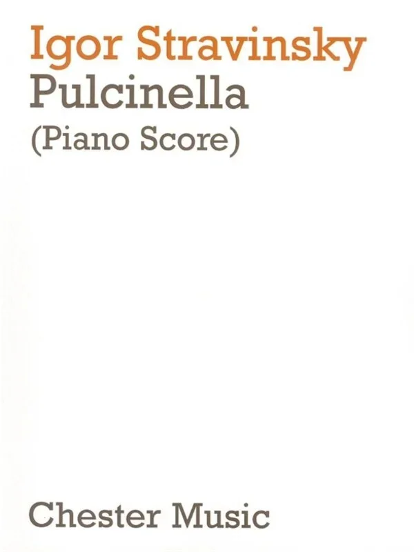 Stravinsky Pulcinella Vocal Score