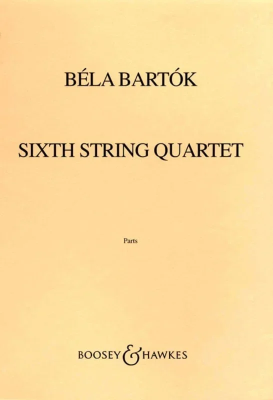 String Quartet No 6 Set Of Parts (1939) Book