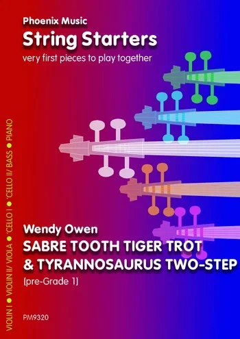 String Starters: Sabre Tooth Tiger Trot and Tyrannosaurus Two-step : String Ensemble: Score and Par