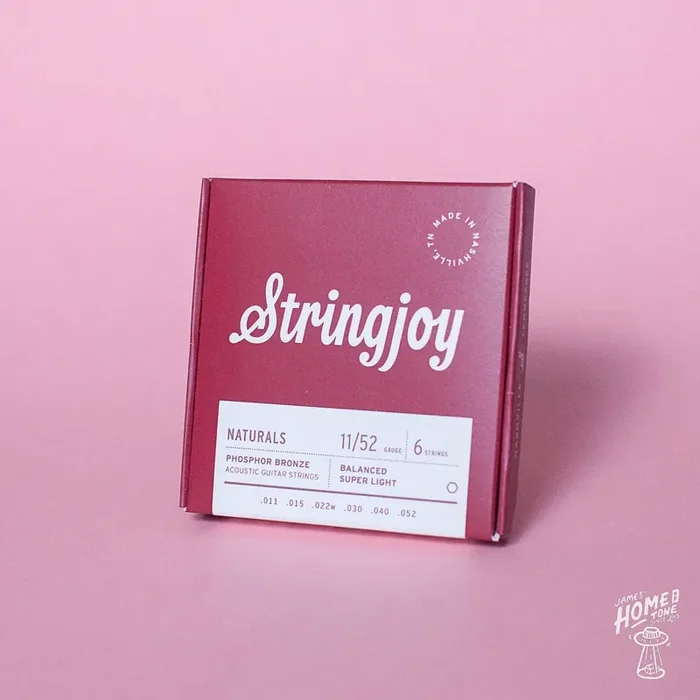 Stringjoy – Naturals – Phosphor Bronze Acoustic Guitar Strings – Super Light Gauge 11-52