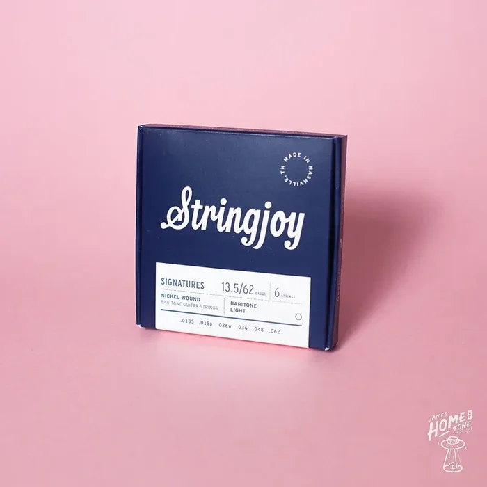 Stringjoy – Signatures – Nickel Wound Baritone Electric Guitar Strings – 13.5-62 Baritone Light