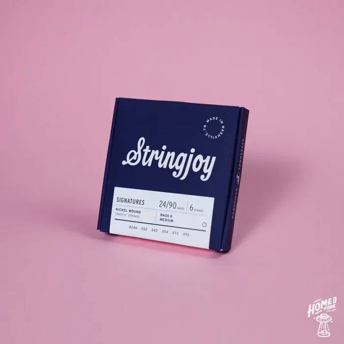 Stringjoy – Signatures – Nickel Wound Electric Bass Guitar Strings -Bass VI Balanced Medium 24-90