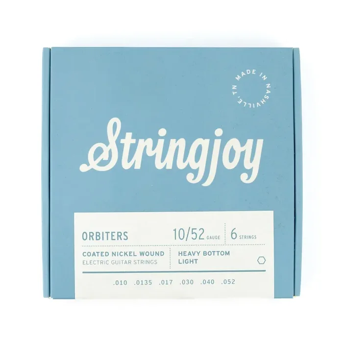 Stringjoy Orbiters Coated Nickel Wound 10-52 Electric Guitar Strings