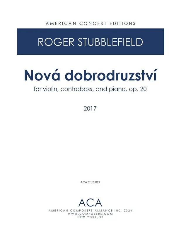 Stubblefield: Nová dobrodruzství, Op. 20