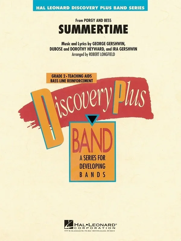 Summertime Discovery Plus Concert Band 2 Concert Band 2 Score/Parts