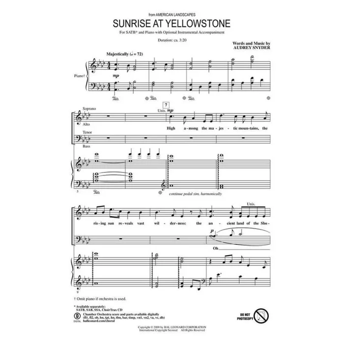 Sunrise at Yellowstone