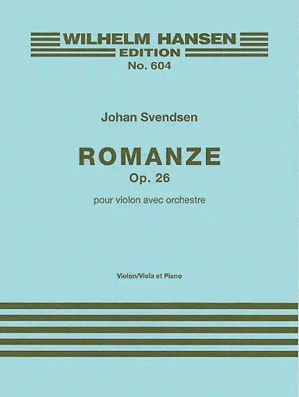 Svendsen – Romance Op 26 Violin Or Viola/Piano (Softcover Book)