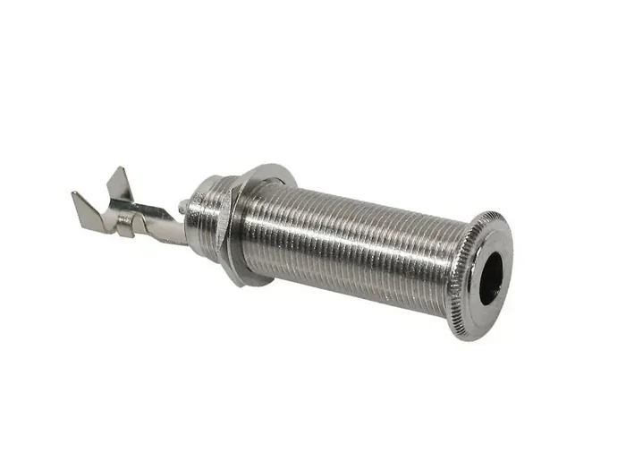 Switchcraft (SC-151) Nickel Thick Panel / Barrel Jack Socket – 2 Pole