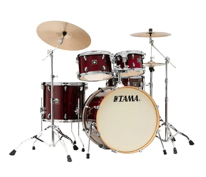 Tama Superstar Classic 22 ” 5 Piece Shell Pack in Gloss Garnet Lacebark Pine