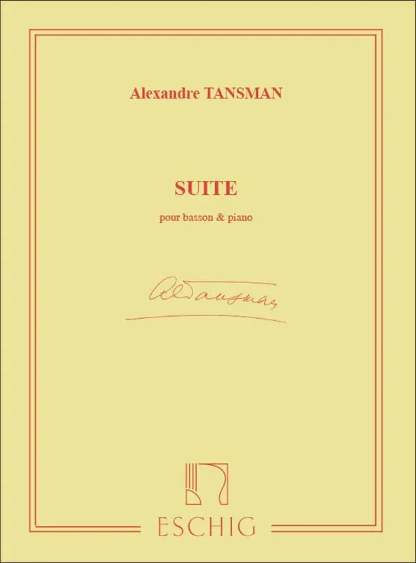 Tansman: Suite for Bassoon