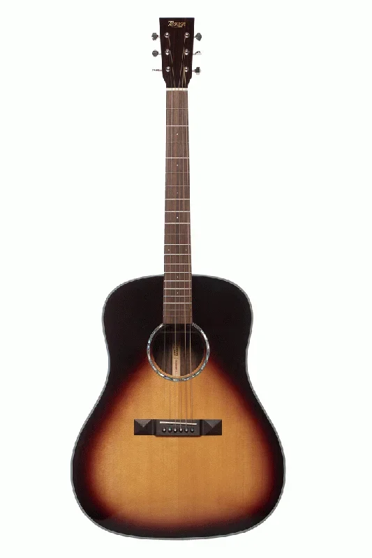 Tasman TA200D-EL Left Handed Drop Shoulder Dreadnought Acoustic Electric With Premium Hard Case