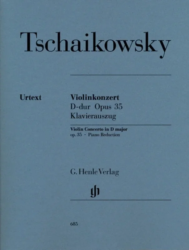 Tchaikovsky – Concerto D Major Op 35 Violin/Piano Book