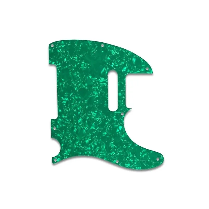 Tele – Green Pearl White/Black/White 3 ply Lamination