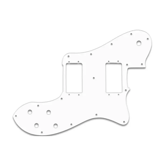 Tele Deluxe – Solid Shiny White .090″ / 2.29mm thick, with bevelled edge Fender Wide Range Humbuckers