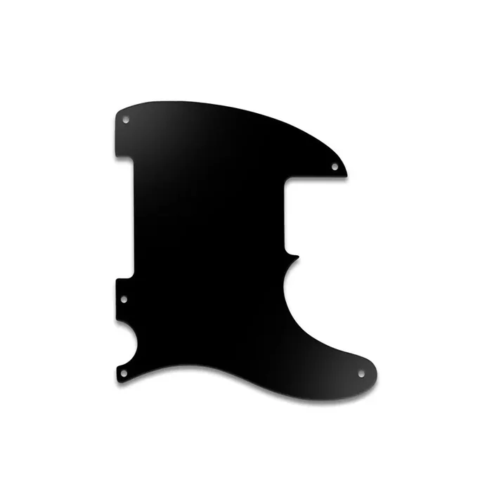 Tele / Esquire 5 Hole – Matte Black .090″ / 2.29mm thick, with bevelled edge.