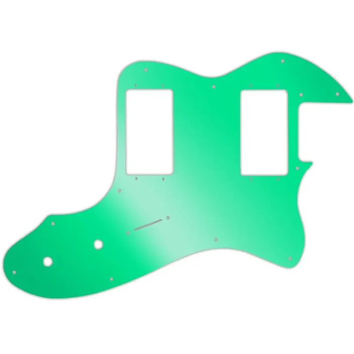 Tele Thinline 1999-Present Made In Mexico Or 2012-2013 American Vintage ‘72 Telecaster Thinline – Green Mirror Fender Wide Range Humbuckers