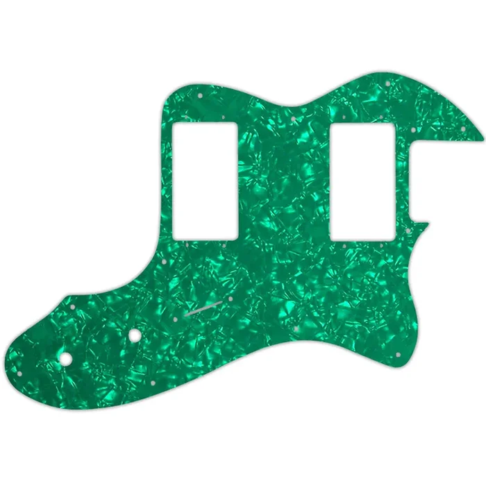 Tele Thinline 1999-Present Made In Mexico Or 2012-2013 American Vintage ‘72 Telecaster Thinline – Green Pearl W/B/W Lamination Fender Wide Range Humbuckers